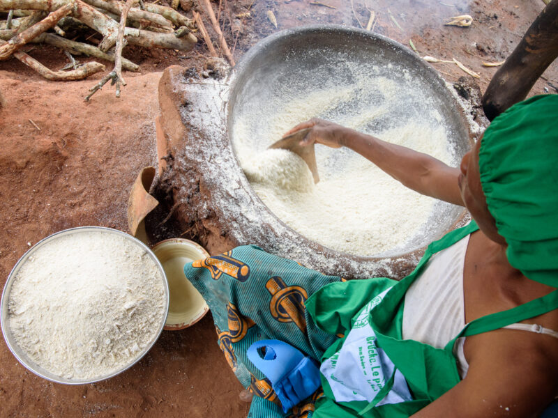 Manioc en poêle